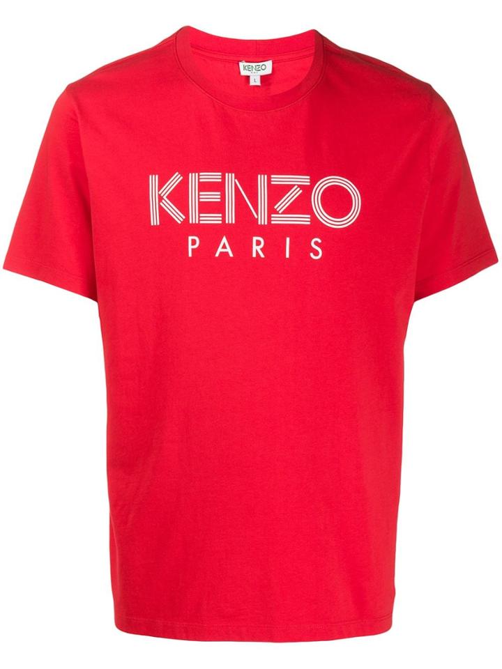 Kenzo Logo Printed T-shirt - Red