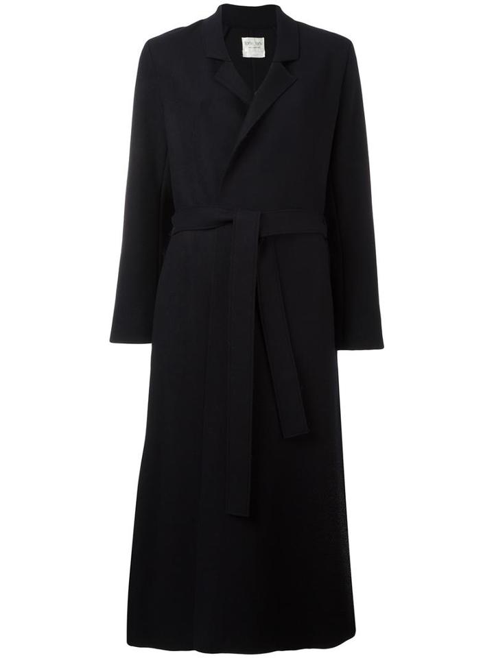 Forte Forte Long Belted Coat, Women's, Size: I, Blue, Polyamide/cupro/viscose/virgin Wool