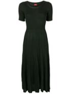 Des Prés Pleated Midi Dress - Green