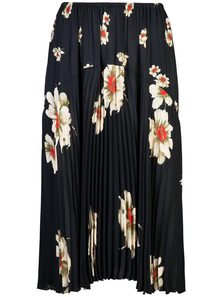 Vince Gardenia Pleated Skirt - Black