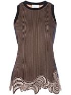 3.1 Phillip Lim Sequin Embroidered Tank Top, Women's, Size: Small, Pink/purple, Polyester/spandex/elastane/viscose