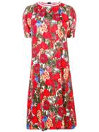 Marni Floral Print Dress - Red