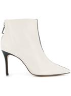 Schutz Bicoloured Ankle Boots - White