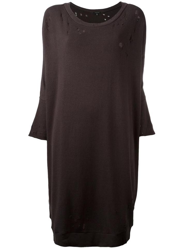 R13 'doman' Sweatshirt Dress, Women's, Size: Medium, Grey, Cotton