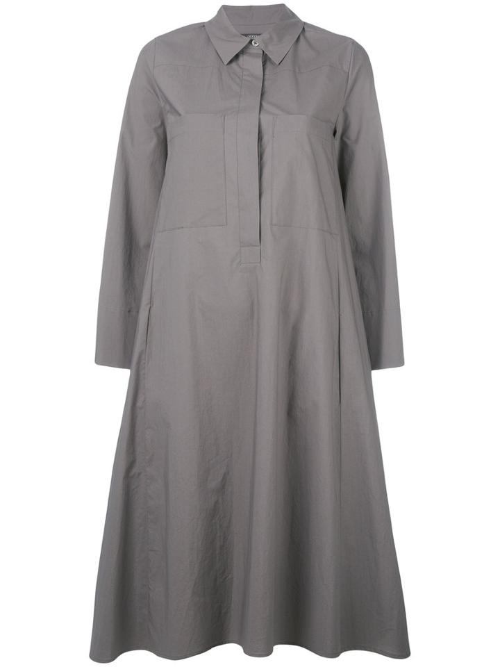 Odeeh Shirt Dress, Women's, Size: 38, Grey, Cotton