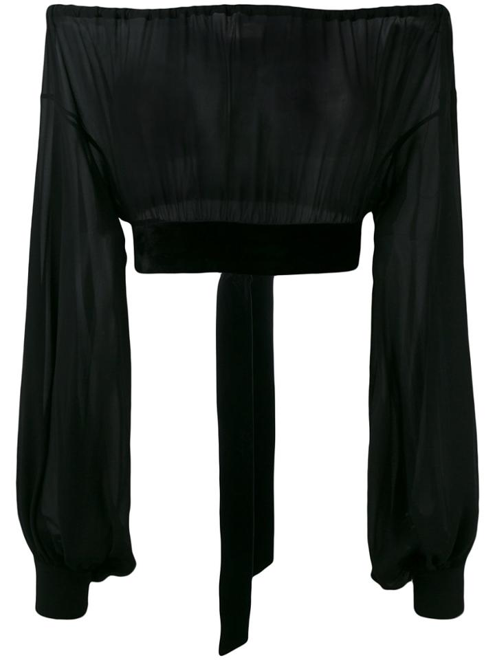 Saint Laurent Off-the-shoulder Blouse - Black