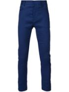 Haider Ackermann Drawstring Panel Trousers, Men's, Size: Small, Blue, Linen/flax/spandex/elastane/rayon