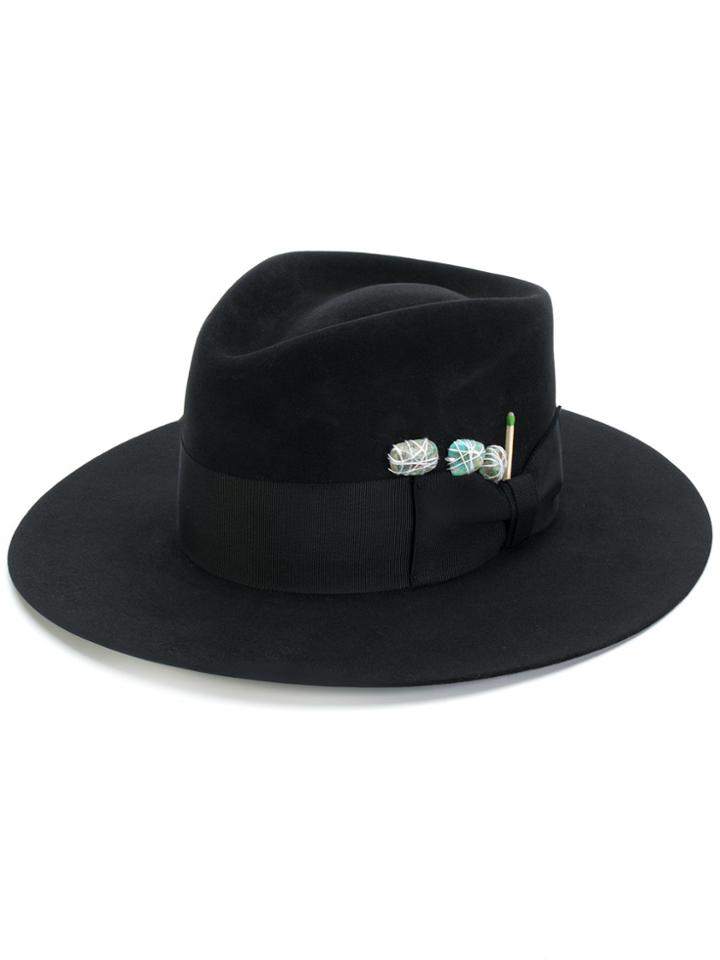 Nick Fouquet Embellished Fedora - Black