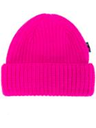Ps By Paul Smith Ribbed Knit Beanie Hat - Pink & Purple