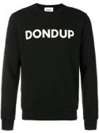 Dondup Logo Printed Sweatshirt - Black