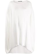 Issey Miyake Sleeveless Flared Sweater Dress - White