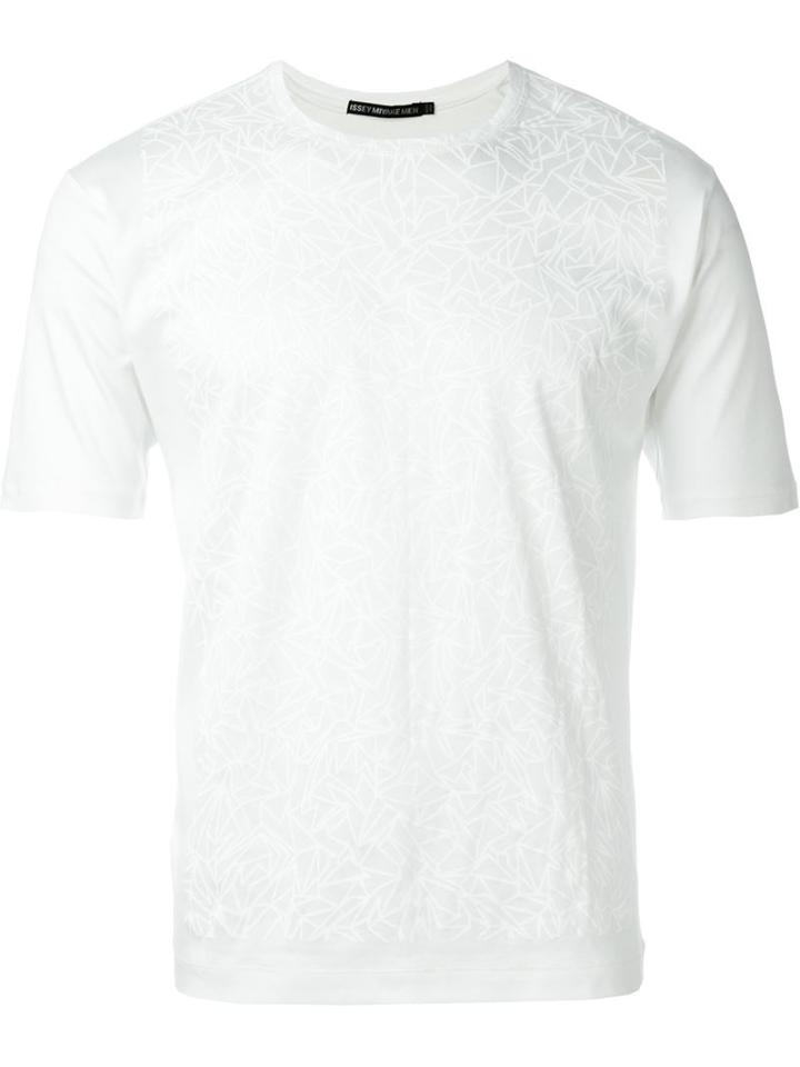 Issey Miyake Men Tonal Print T-shirt