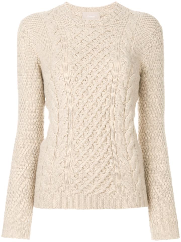 Drumohr Cable Knit Jumper - Nude & Neutrals