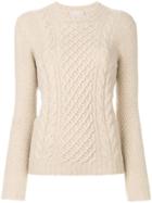 Drumohr Cable Knit Jumper - Nude & Neutrals