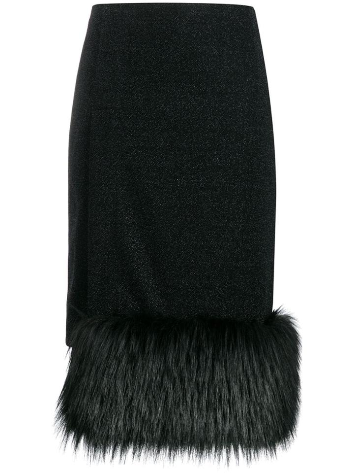 Marco De Vincenzo Straight-fit Midi Skirt - Black
