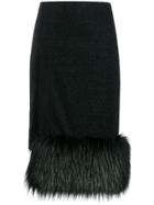 Marco De Vincenzo Straight-fit Midi Skirt - Black