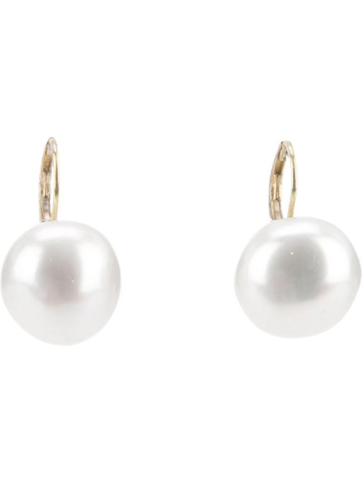 Wouters & Hendrix Gold 18kt Yellow Gold Pearl Drop Earrings