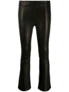 J Brand Cropped Mid-rise Trousers - Black