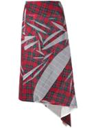Yohji Yamamoto Pre-owned 2000's Tartan Print Skirt - Red
