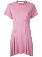 Eckhaus Latta - Flared Dress - Women - Cotton - M, Pink/purple, Cotton