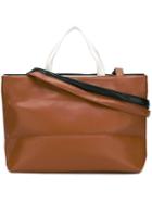 Telfar Block Colour Shoulder Bag, Men's, Brown, Artificial Leather