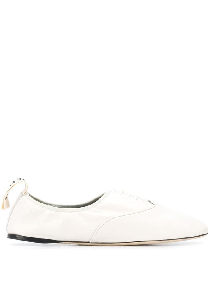 Loewe Soft Derby Flats - White