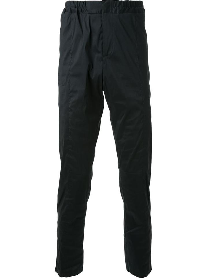 Christopher Kane Tapered Trousers, Men's, Size: 50, Black, Polyester