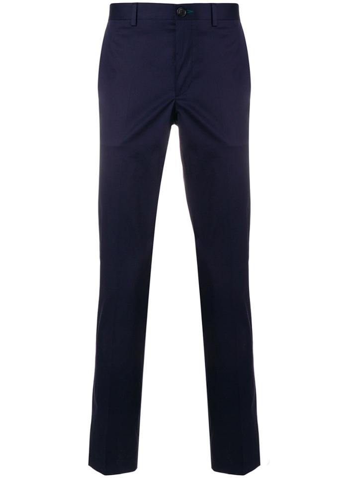 Ps By Paul Smith Slim Tailored Trousers - Blue