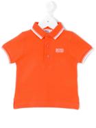 Boss Kids - Embroidered Logo Polo Shirt - Kids - Cotton - 9 Mth, Yellow/orange