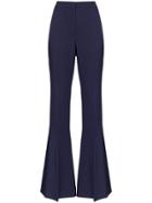 Alexander Mcqueen Contrast Stripe Flared Trousers - Blue