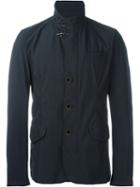 Fay High Collar Jacket, Men's, Size: Xl, Blue, Polyester/polyurethane/polyimide