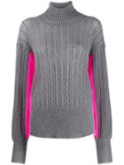Maison Flaneur Colour Block Jumper - Grey