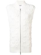 Chanel Vintage Bow Detail Sleeveless Jacket - White