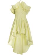 Rosie Assoulin Silk Bustier Dress - Yellow & Orange