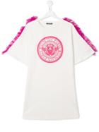 Balmain Kids Ruffle-trim T-shirt Dress - White