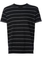 Saint Laurent Classic Striped T-shirt, Men's, Size: Large, Black, Cotton