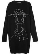 Yohji Yamamoto Oversized Sweatshirt, Men's, Size: 3, Black, Cotton
