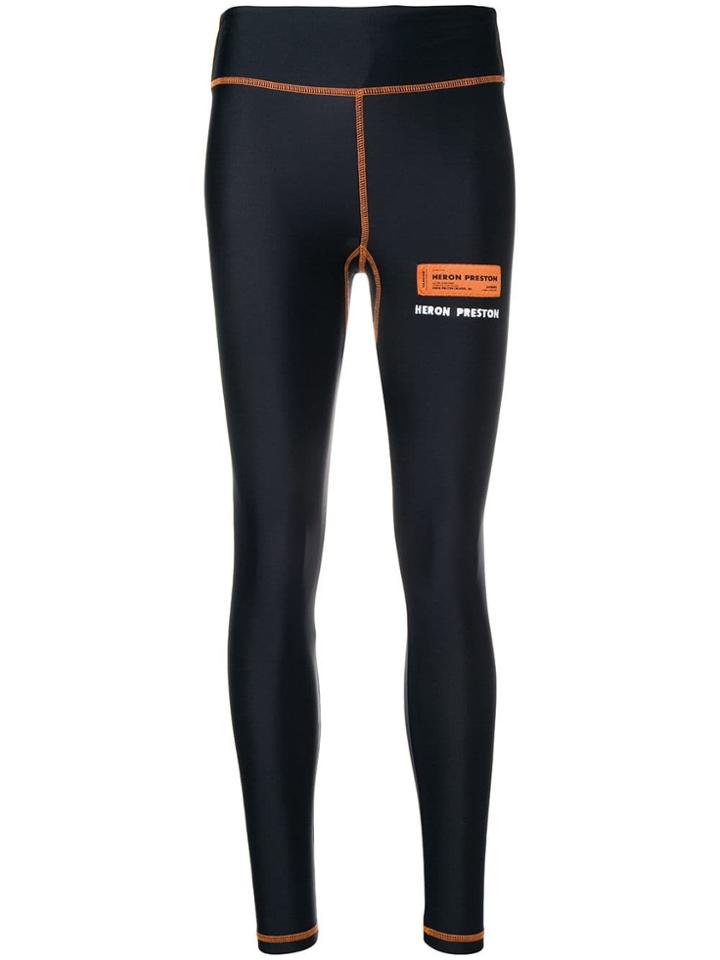 Heron Preston Branded Ticket Leggings - Black