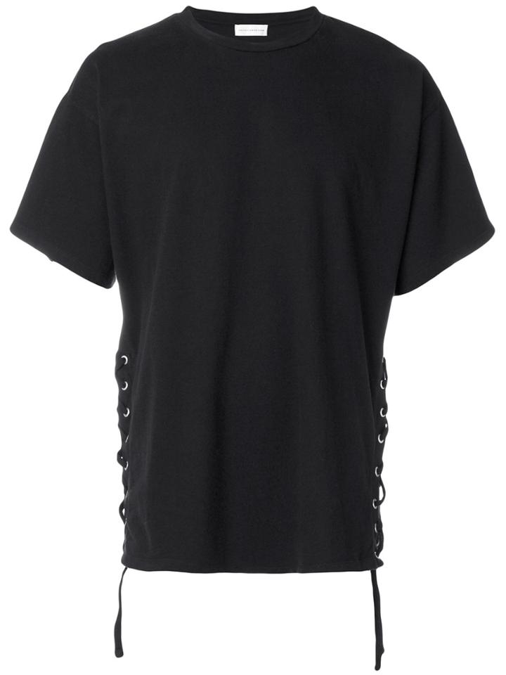 Faith Connexion Tie Detail T-shirt - Black