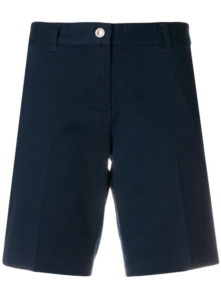 Ea7 Emporio Armani Logo Print Shorts - Blue
