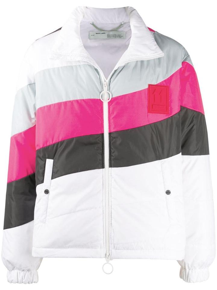 Off-white Striped Puffer Anorak