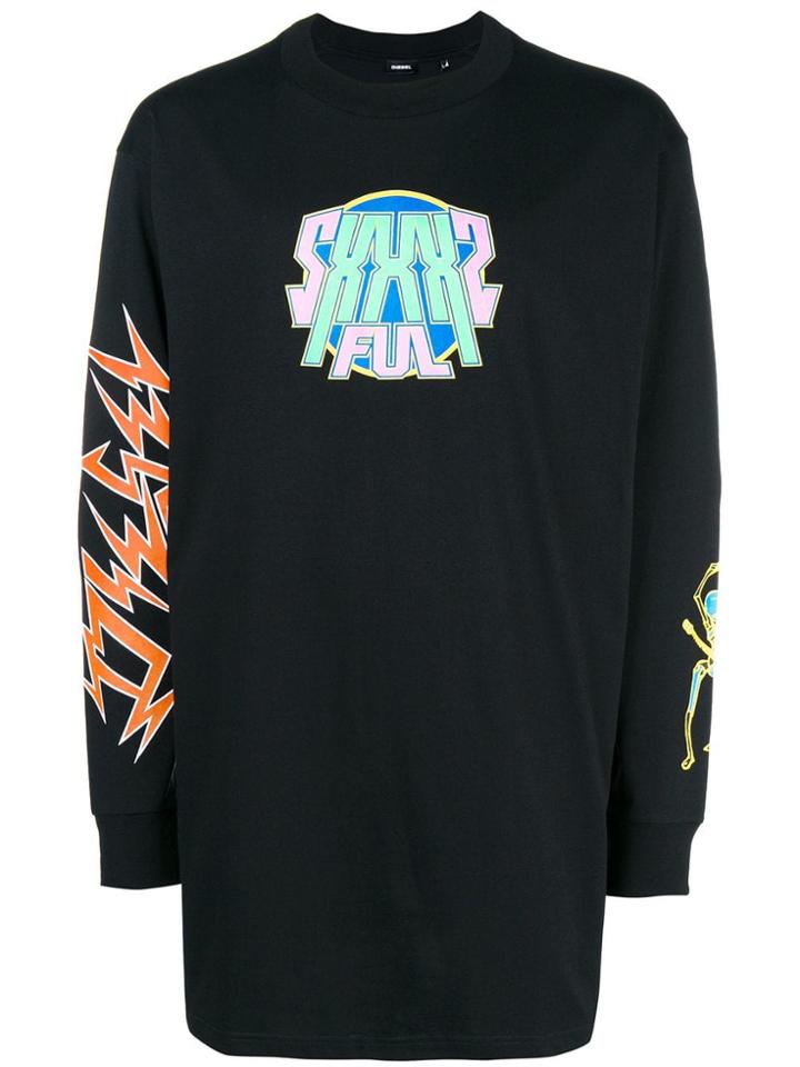 Diesel Long Sleeved Sweater - Black