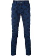 House Of Holland - Lettering Luke Jeans - Men - Cotton/polyester/spandex/elastane - 36, Blue, Cotton/polyester/spandex/elastane