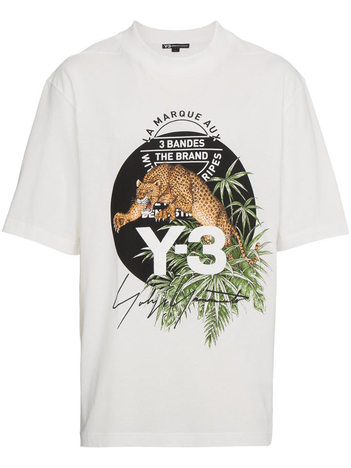 Y-3 Logo Oversized T-shirt - White