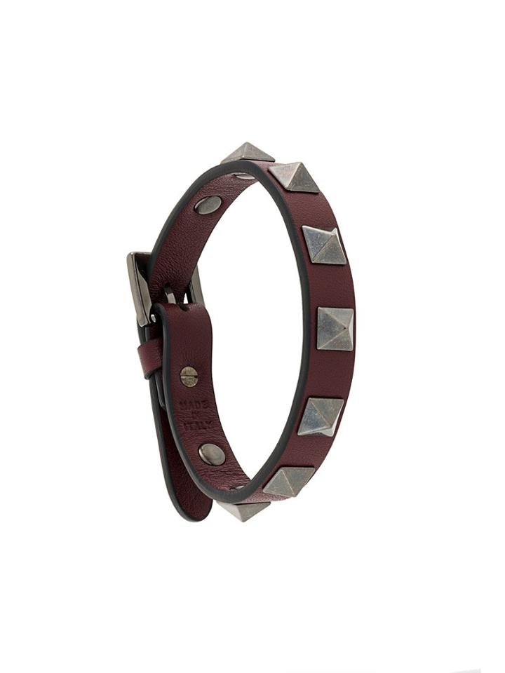 Valentino Valentino Garavani 'rockstud' Bracelet - Red