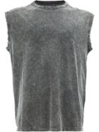 Saint Laurent Faded Sleeveless T-shirt - Black
