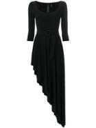Norma Kamali Asymmetric Hem Dress - Black