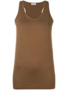 Brunello Cucinelli Classic Fitted Tank Top - Brown