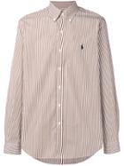 Polo Ralph Lauren Button-down Striped Shirt - Brown