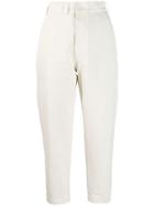 Margaret Howell Plain Cropped Trousers - Neutrals